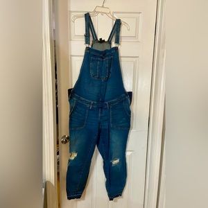 Indigo Blue brand maternity overalls size 2XL